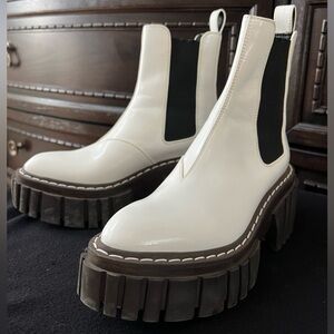 Stella McCartney white platform boots